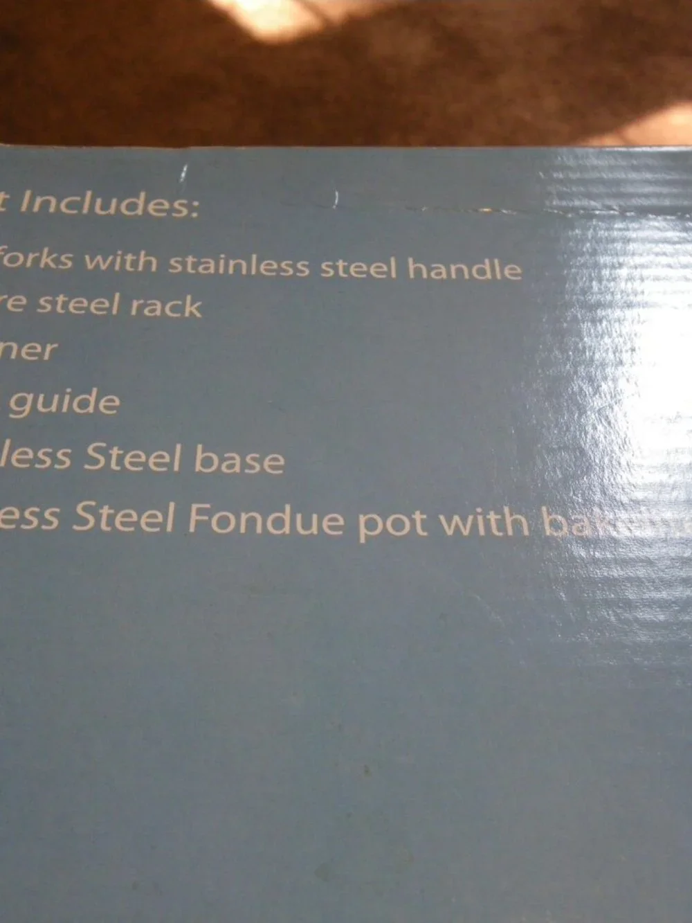 11 pc Stainless Steel Fondue Set